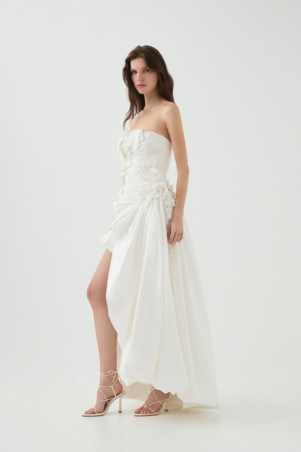 Aje Splendour Flower Gown Ivory