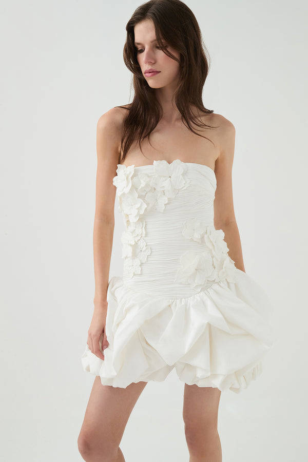 Aje Splendour Mini Dress Ivory