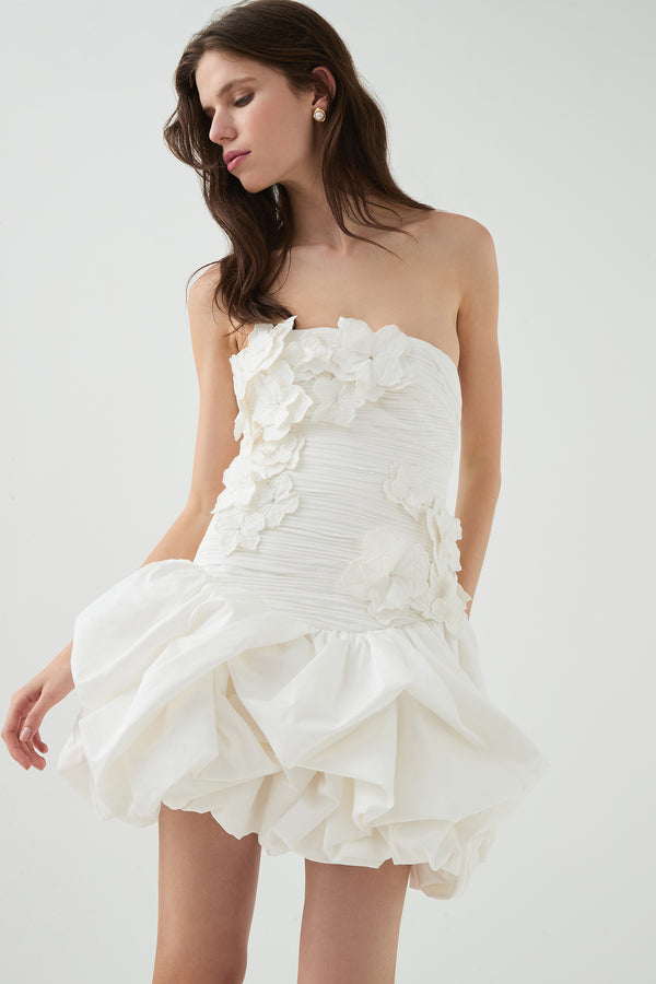 aje Splendour Mini Dress Ivory