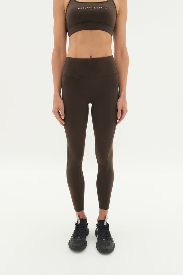 Aje Studio Full Length Legging 214 Chocolate