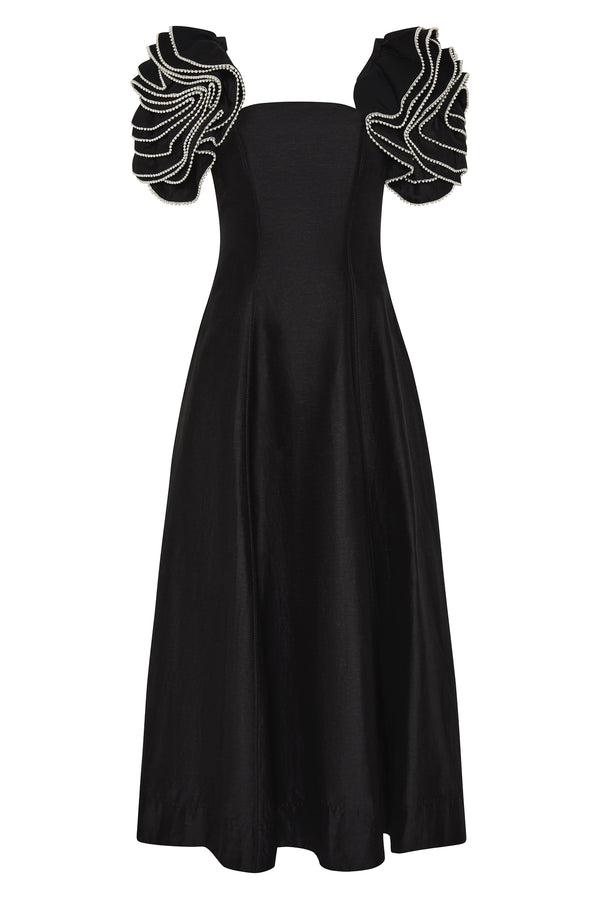 Aje Twyla Midi Dress Black