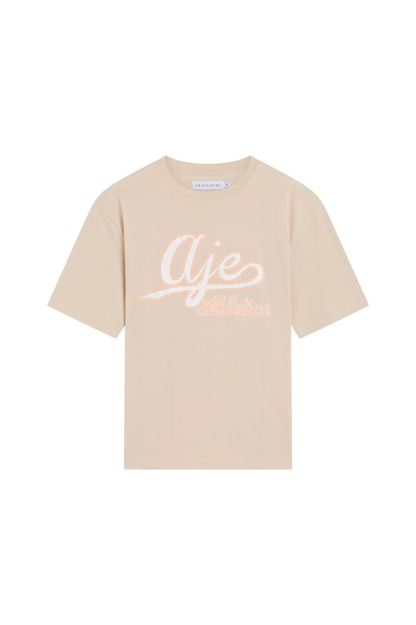 Aje Varsity Logo Tee 102 Stone