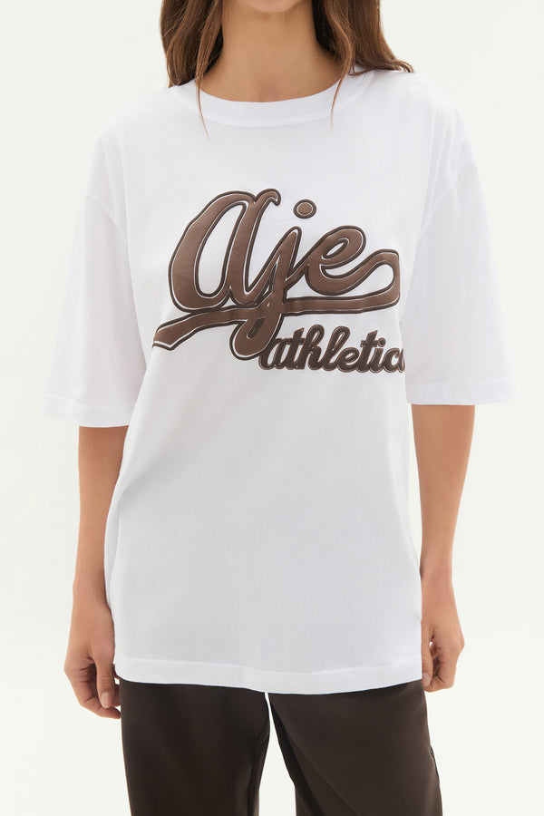 Aje Varsity Logo Tee 102 White