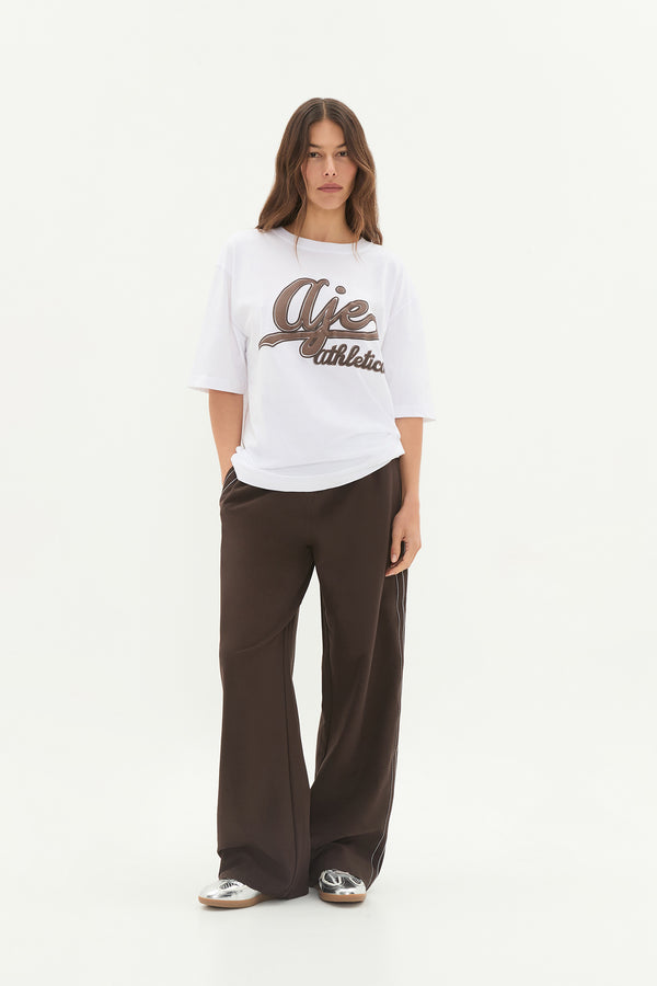 aje Varsity Logo Tee 102 White