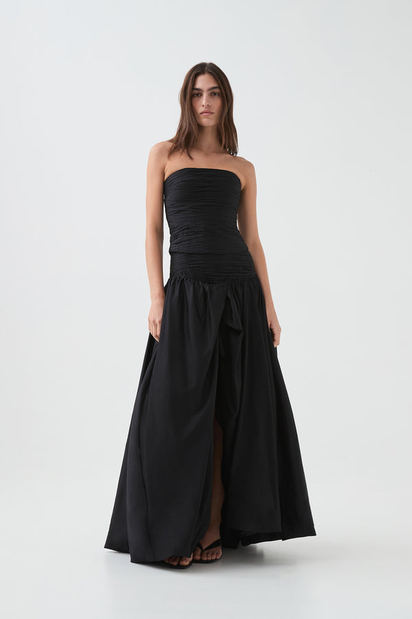 aje Violette Bubble Skirt Black