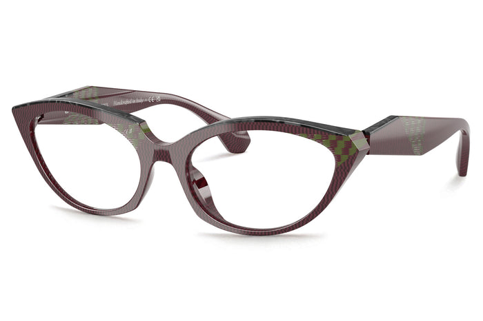 Alain Mikli A03529 Pointille Burgundy/Damier Green/Noir Mikli