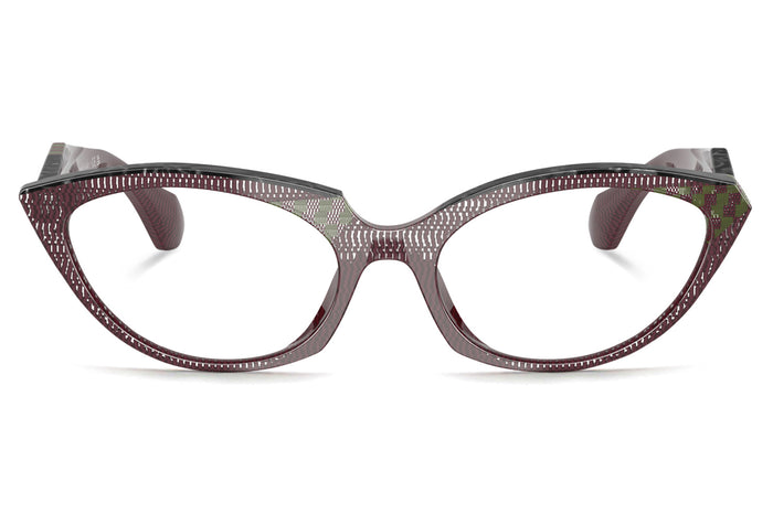 alain mikli A03529 Pointille Burgundy/Damier Green/Noir Mikli