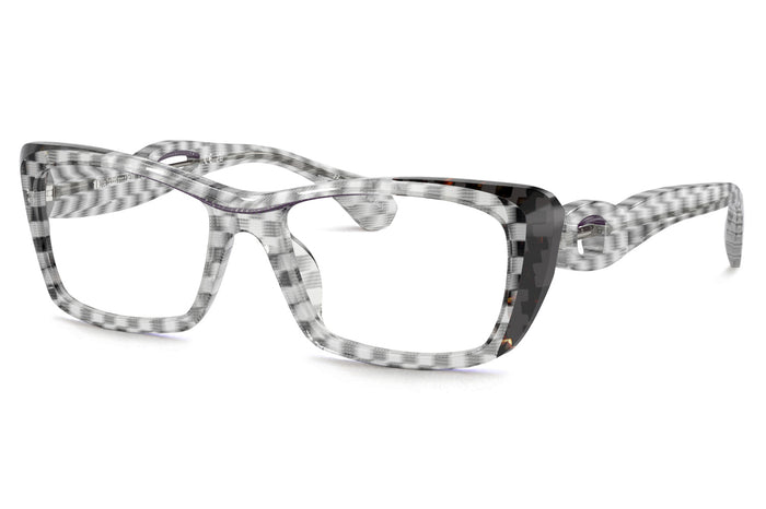 Alain Mikli A03522 Damier Black White/Brown/Purple