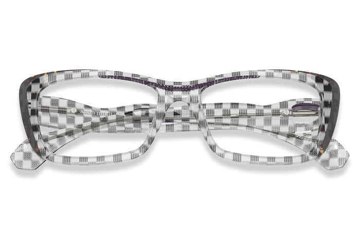 Alain Mikli A03522 Damier Black White/Brown/Purple