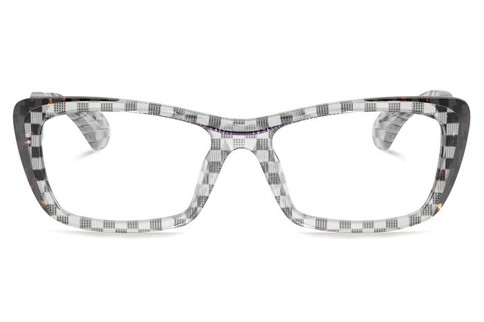 alain mikli A03522 Damier Black White/Brown/Purple