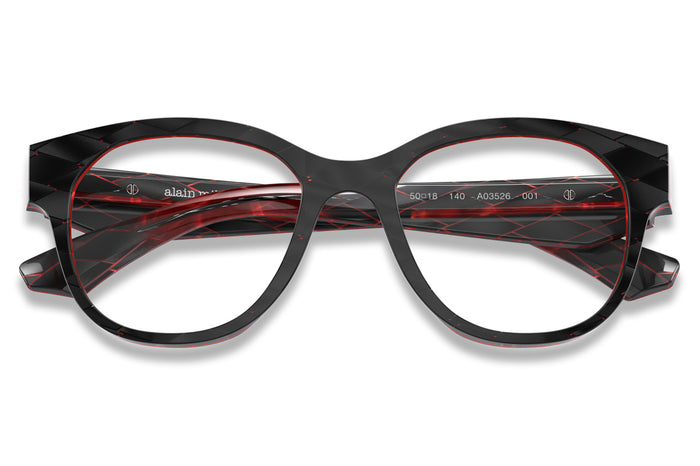 Alain Mikli A03526 Black Rhombus Rouge Nacre
