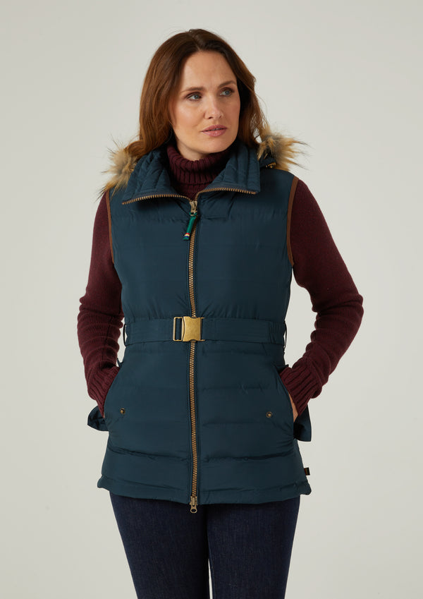 Alan Paine Calsall Ladies Navy Gilet - Regular Fit