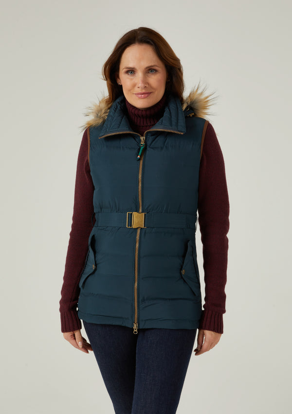 Alan Paine Calsall Ladies Navy Gilet - Regular Fit