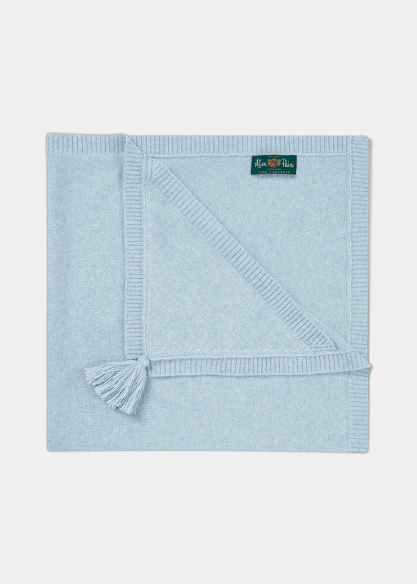 alan paine Cashmere Baby Blanket - Baby Blue