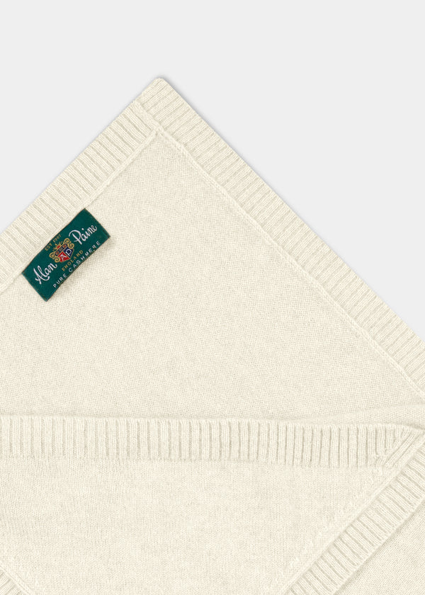 Alan Paine Cashmere Baby Blanket - Ecru