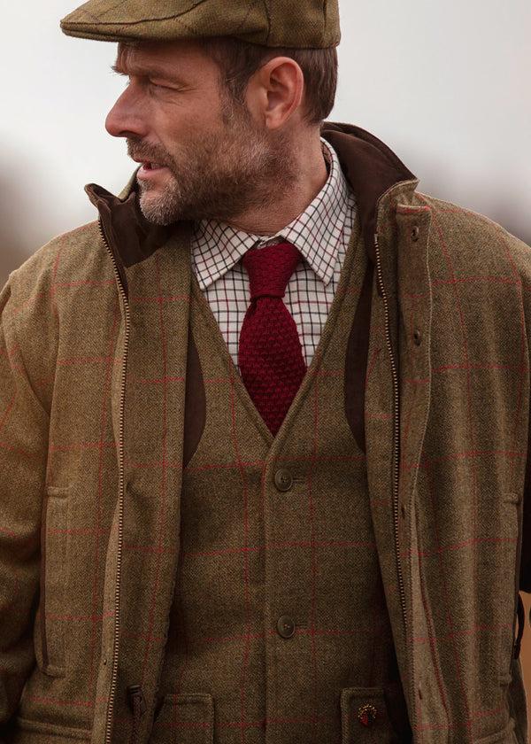 Alan Paine Combrook Men's Tweed Flat Cap In Sage