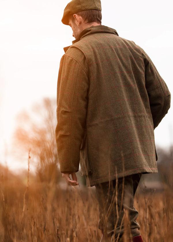 Alan Paine Combrook Men's Tweed Flat Cap In Sage