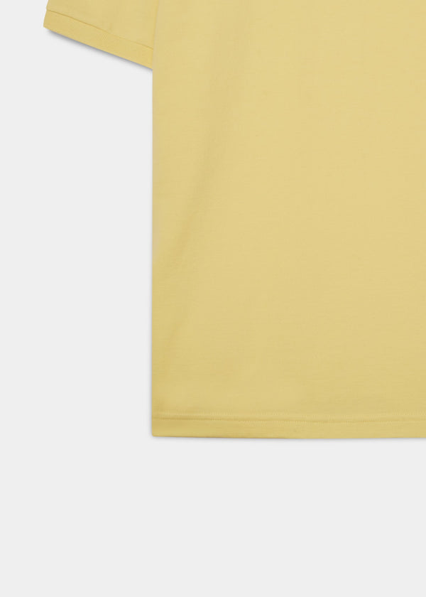 Alan Paine Fritton Pique Polo Shirt In Lemon
