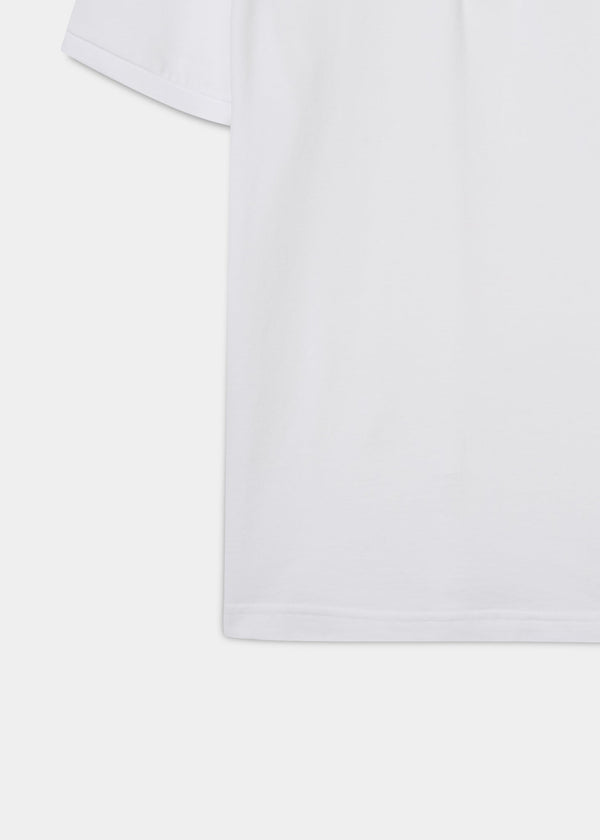 Alan Paine Fritton Pique Polo Shirt In White