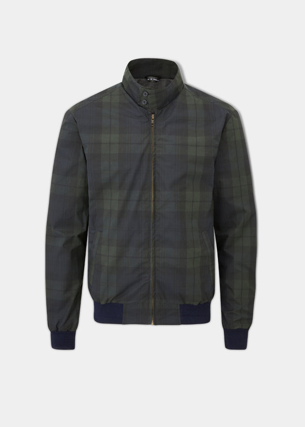 alan paine Letson Bomber Jacket In Navy Check