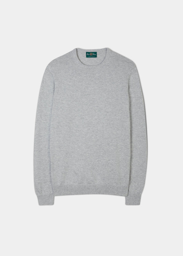 alan paine Leysmill Cotton Cashmere Jumper In Dove