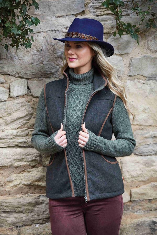 Alan Paine Richmond Ladies Fedora In Blue