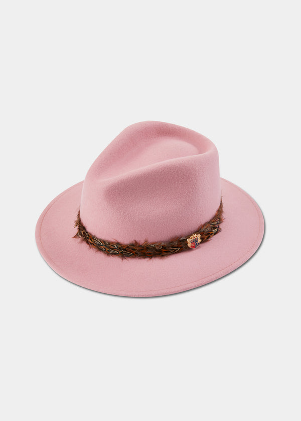 alan paine Richmond Ladies Fedora In Pink