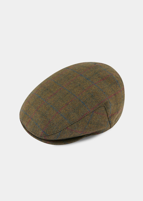 alan paine Surrey Men's Tweed Flat Cap In Moor