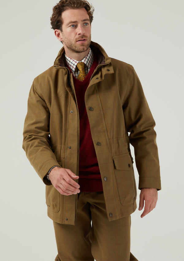 Alan Paine Axford Men's Waterproof Lightweight Field Coat In Aspen - Shooting Fit
