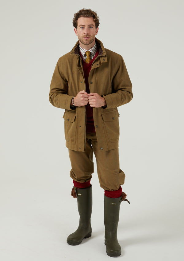 Alan Paine Axford Men's Waterproof Lightweight Field Coat In Aspen - Shooting Fit