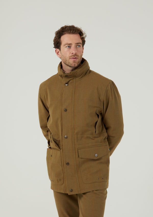Alan Paine Axford Men's Waterproof Lightweight Field Coat In Aspen - Shooting Fit