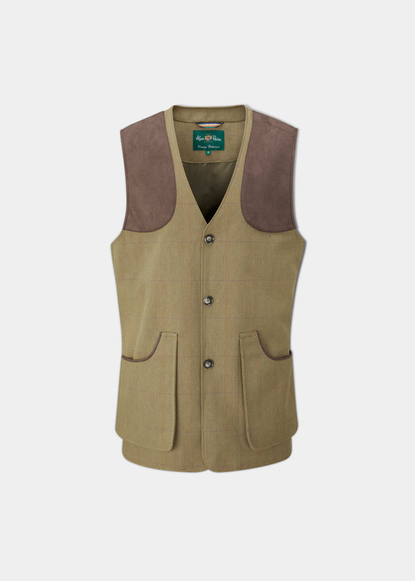 alan paine Axford Men's Waterproof Lightweight Shooting Waistcoat In Aspen - Shooting Fit