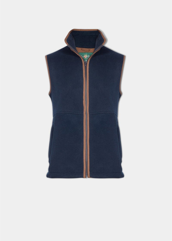 alan paine Aylsham Children's Fleece Waistcoat In Navy