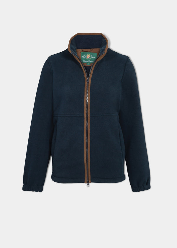 alan paine Aylsham Ladies Fleece Jacket In Dark Navy - Regular Fit