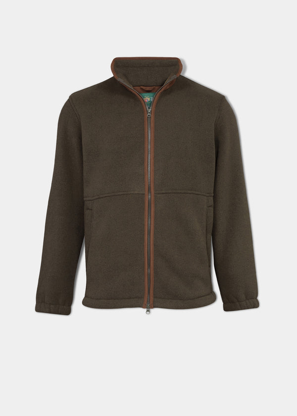 alan paine Aylsham Men's Fleece Jacket In Green - Regular Fit