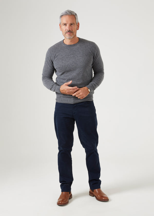 Alan Paine Brisbane Geelong Wool Jumper In Derby - Regular Fit