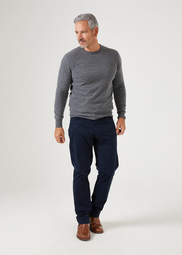 Alan Paine Brisbane Geelong Wool Jumper In Derby - Regular Fit
