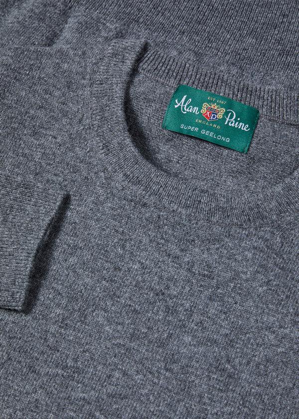 Alan Paine Brisbane Geelong Wool Jumper In Derby - Regular Fit
