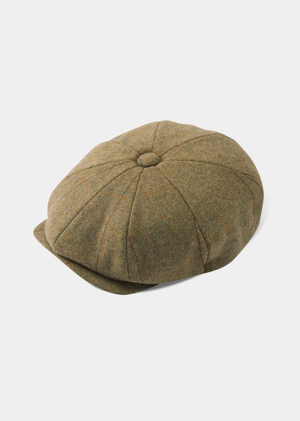 alan paine Combrook Ladies Tweed Country Cap In Grove