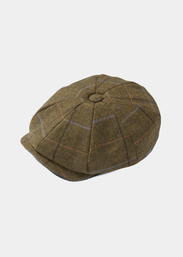 alan paine Combrook Ladies Tweed Country Cap In Hazel