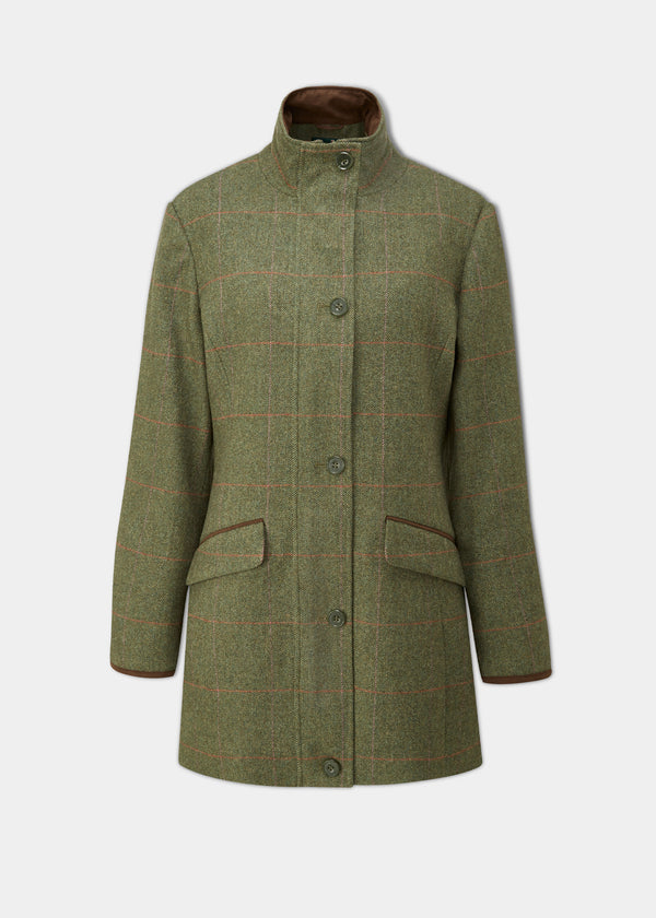 alan paine Combrook Ladies Tweed Field Jacket In Heath - Regular Fit