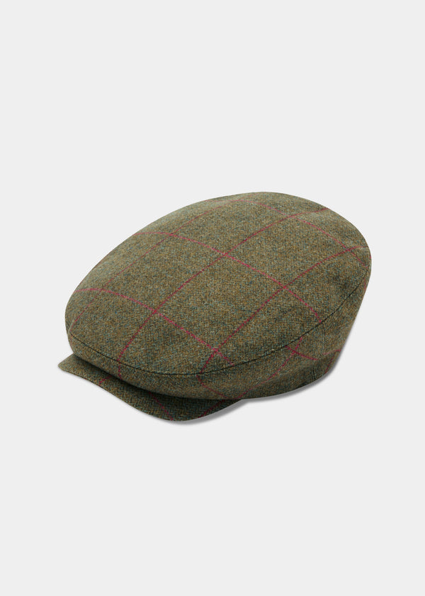 alan paine Combrook Men's Tweed Balmoral Cap In Sage