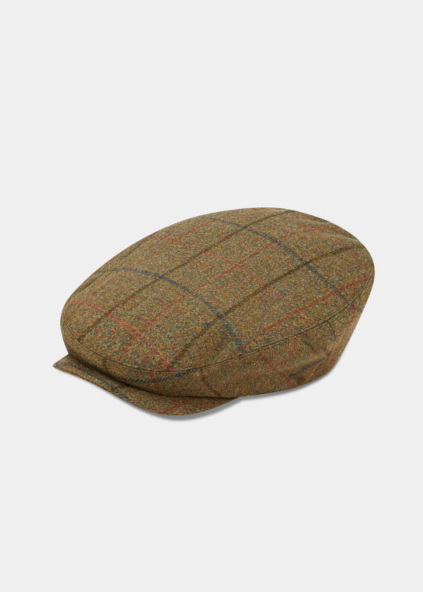alan paine Combrook Men's Tweed Balmoral Cap In Thyme