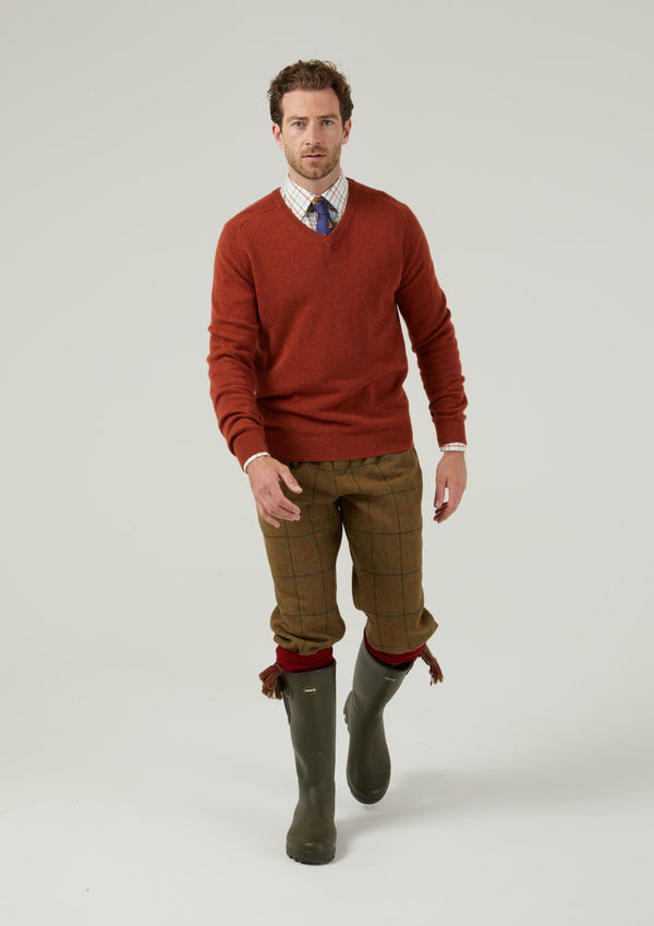 Alan Paine Combrook Men's Tweed Shooting Breeks In Thyme