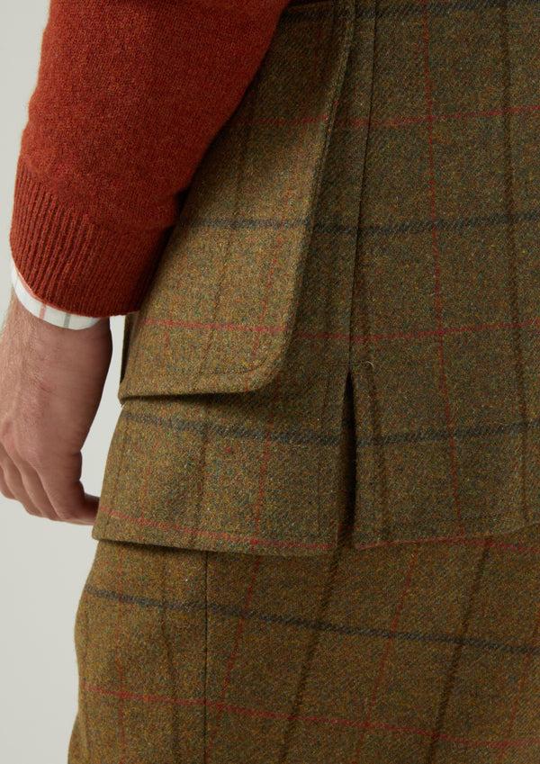 Alan Paine Combrook Men's Tweed Shooting Waistcoat In Thyme - Shooting Fit