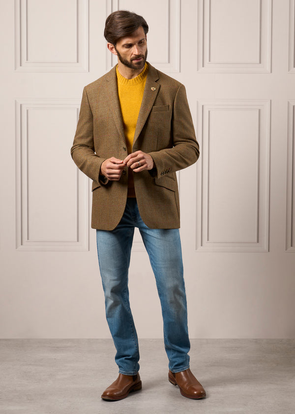 Alan Paine Combrook Men's Tweed Sports Blazer In Hawthorn - Regular Fit
