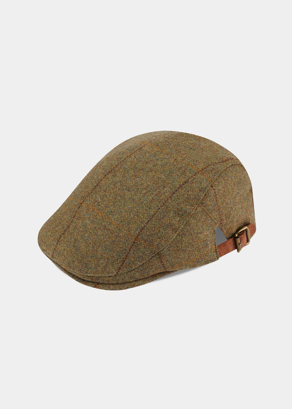 alan paine Combrook Unisex Tweed Country Cap In Grove