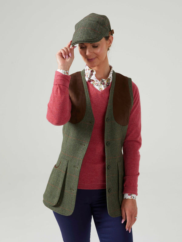 Alan Paine Combrook Unisex Tweed Country Cap In Heath