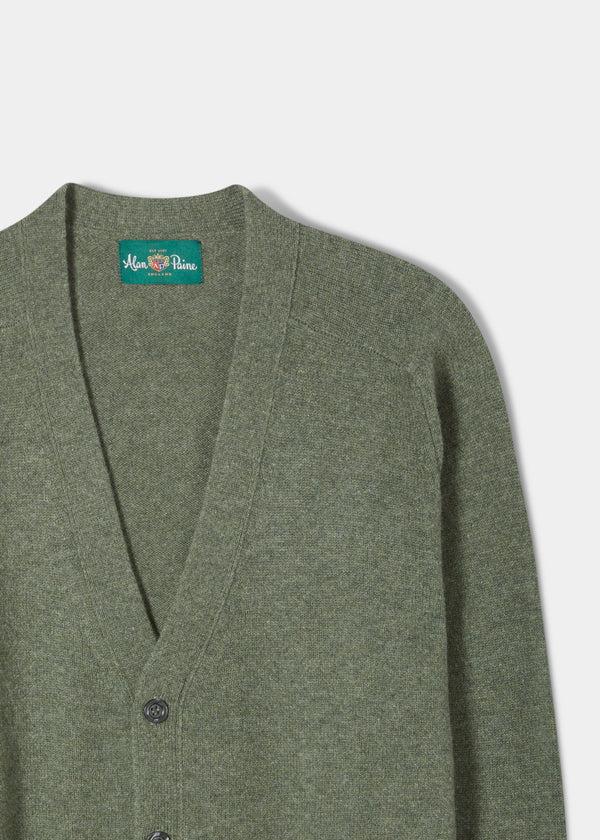 Alan Paine Cornwall Lambswool Cardigan In Landscape - Classic Fit
