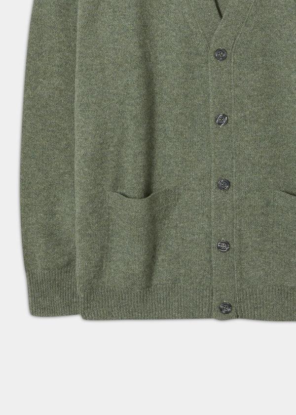 Alan Paine Cornwall Lambswool Cardigan In Landscape - Classic Fit